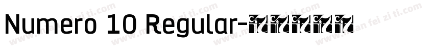 Numero 10 Regular字体转换